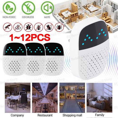 12x ultrasonic pest repeller - ultrasonic,