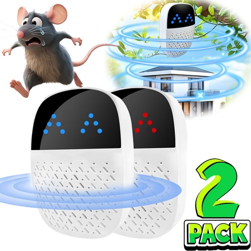 2pack ultrasonic pest repeller - 2pack,