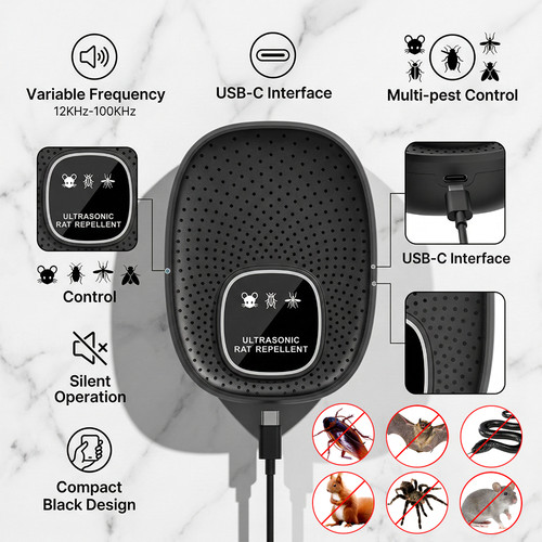 3in1 ultrasonic mouse repeller - 3in1,