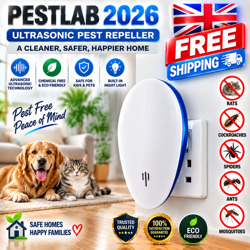 Ultrasonic pest repeller plug - ultrasonic,